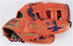 2006 Bobby Abreu Philadelphia Phillies Game Used Rawlings Fielders Mitt (MEARS LOA)