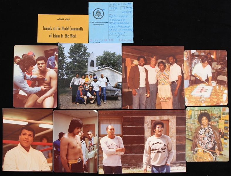 1970s Muhammad Ali World Heavyweight Champion Training Camp Memorabilia - Lot of 10 w/ Photos & More