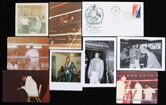 1959-70s Muhammad Ali Larry Holmes World Heavyweight Champions Snapshots & First Day Envelope - Lot of 9