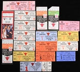 1966-90 Chicago Bulls Ticket Stub Collection - Lot of 18