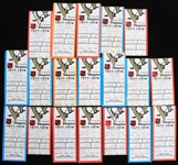 1977-78 Pittsburgh Penguins Pittsburgh Civic Arena Ticket Stubs - Lot of 19