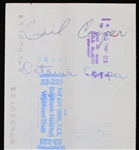 1976 Cecil Cooper Boston Red Sox Signed Check (JSA)