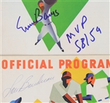 1960's-70's Chicago Cubs Program Collection - Lot of 6 w/ Ernie Bans Signed & Lou Boudreau Signed (JSA)