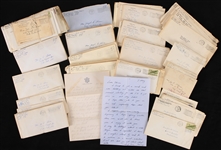 1943-46 WWII Postmarked Correspondence Collection - Lot of 300