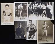 1920's-50's Boxing Photography Collection - Lot of 12 w/ Primo Carnera, Jack Welsh, Joe Jacobs, Pete Latzo & More
