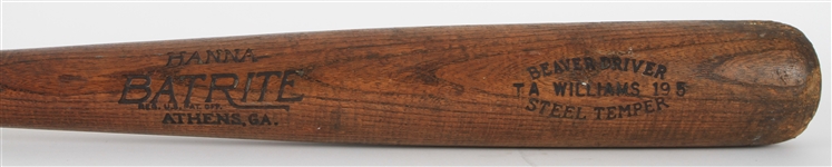 1930-31 Ken Williams Portland Beavers PCL Hanna Batrite Professional Model Bat (MEARS LOA)