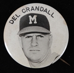 1950s Del Crandall Milwaukee Braves 2 Inch Pinback Button