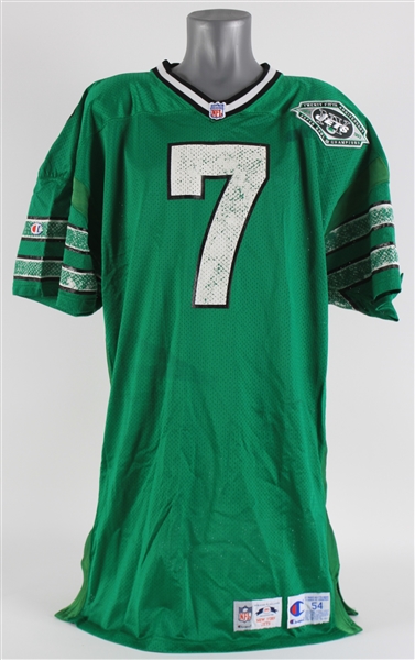 1993 Boomer Esiason New York Jets Game Worn Road Jersey (MEARS A10)