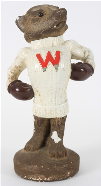 1950s Wisconsin Badgers 9.5" Boxing Mascot Statue 