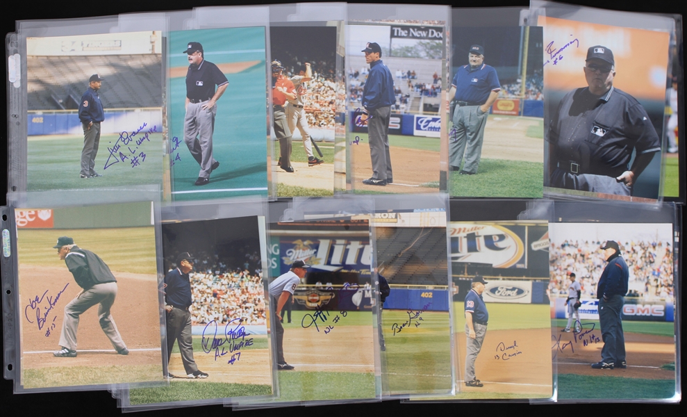 2000s MLB Umpires Signed 8" x 10" Photo Collection - Lot of 120 w/ Dale Scott, Angel Hernandez, Bruce Froemming, Joe Brinkman & More