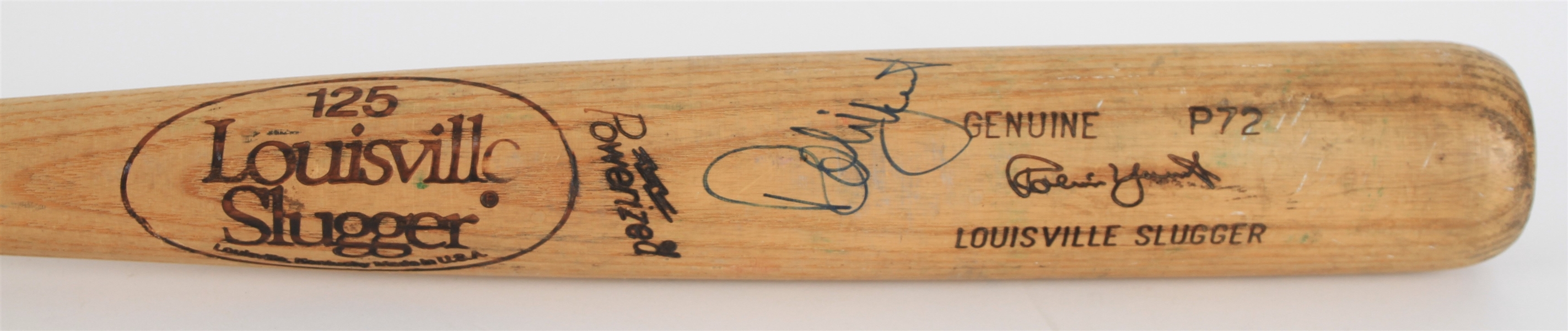 1980-83 Robin Yount Milwaukee Brewers Signed Louisville Slugger Professional Model Game Used Bat (MEARS A8/JSA)