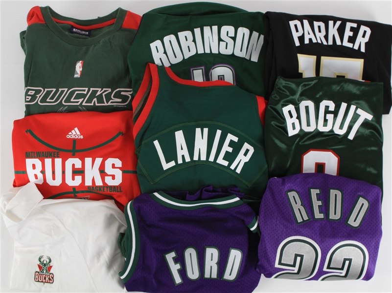 Milwaukee Bucks Retail T-shirts and Polos (Lot of 9)