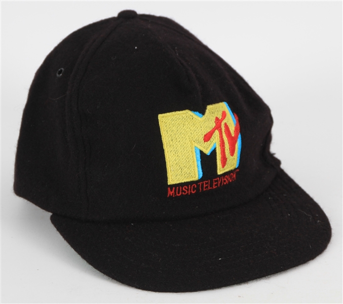 1980s MTV Music Television Adjustable Wool Cap