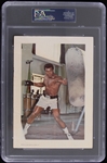1975 Muhammad Ali Autographed St. Johns Natural Ice Cream 5x7 Color Photo (PSA Slabbed) (Troy Kinunen Collection)