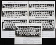 1964 Chicago Cubs 8x10 Team Photos (Lot of 7)