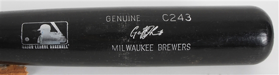 1999-2001 Geoff Jenkins Milwaukee Brewers Louisville Slugger Professional Model Game Used Bat Fragment (MEARS LOA)