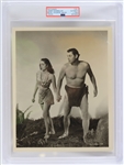 1950s circa Johnny Weissmuller Tarzan 8x10 Metro Goldwyn Mayer Photo (PSA Type II)
