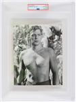 1970 circa Johnny Weissmuller Tarzan 6x8 Photo (PSA Type II)