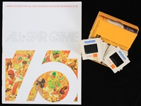 1975 MLB All Star Game Milwaukee County Stadium Program & 37 Color Kodak Slides