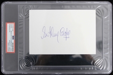1934-2011 Henry Cooper British Heavyweight Boxer Signed 4x6 Index Card Troy Kinunen Collection (PSA/DNA Slabbed)