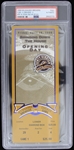 1999 Milwaukee Brewers vs Chicago Cubs Sosa 2nd Homerun (of 63) County Stadium Game "Bringing Down the House Opening Day" Full Ticket (PSA Slabbed) 