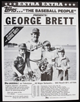 1982 George Brett Kansas City Royals Topps Baseball on Television Advertisement
