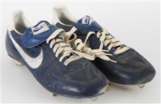 1982 Don Sutton Astros/Brewers Signed Nike Game Worn Cleats (MEARS LOS/JSA)
