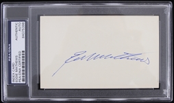 1952-1966 Eddie Mathews Milwaukee Braves Signed Index Card (PSA/DNA Slabbed) 