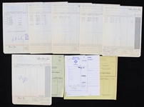 1970s Allen "Bud" Selig Milwaukee Brewers Signed Pfister Hotel and Milwaukee Athletic Club Receipts (Lot of 7)