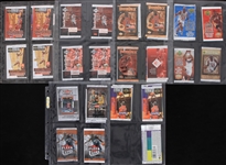 1970s-2000s Topps Basketball Wax Pack Wrappers w/ Upper Deck Wrappers (Lot of 40)