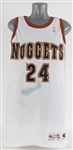 1995-96 Antonio McDyess Denver Nuggets Game Worn Home Jersey (MEARS A8) Rookie Season