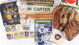 1940s-2000s Baseball, Football, Golf Magazines, Mugs, Newspapers, & more (Lot of 125+)