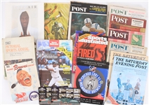 1940s-2000s Baseball, Football, Golf Magazines, Mugs, Newspapers, & more (Lot of 125+)