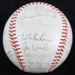 1969 Chicago Cubs Team Signed ONL Giles Baseball w/ 28 Signatures Including Leo Durocher, Ernie Banks, Fergie Jenkins, Ron Santo & More (*Full JSA Letter*)