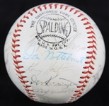 1969 Chicago Cubs Team Signed ONL Giles Baseball w/ 28 Signatures Including Leo Durocher, Ernie Banks, Fergie Jenkins, Ron Santo & More (*Full JSA Letter*)