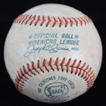1970-72 Milwaukee Brewers OAL Cronin County Stadium Game Used Baseball (MEARS LOA)