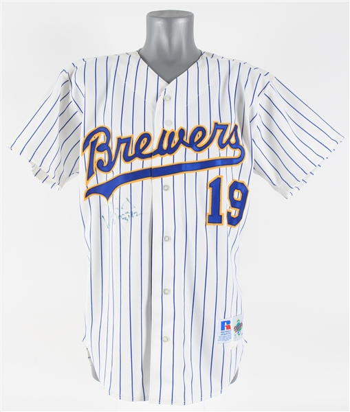 1992 Robin Yount Milwaukee Brewers Signed Jersey (JSA)