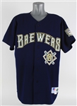 1996 Cal Eldred Milwaukee Brewers Game Worn Alternate Jersey (MEARS LOA)