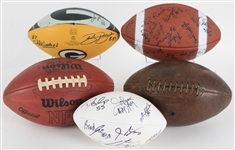 1950's-2000's Green Bay Packers Football Collection - Lot of 13 w/ 11 Signed Including & More (JSA)