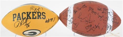 1950's-2000's Green Bay Packers Football Collection - Lot of 13 w/ 11 Signed Including & More (JSA)