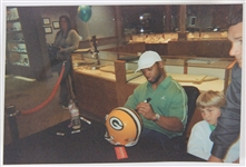 2000's Green Bay Packers Signed Full Size Helmets - Lot of 2 w/ Ahman Green & Eugene Robinson/Craig Newsome (JSA)