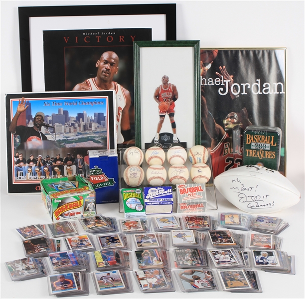 1980s-90s Baseball, Basketball, Hockey Trading Cards, Framed Posters and more 