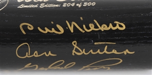 1983-90 300 Win Club Multi Signed Rawlings Adirondack Bat w/ 8 Signatures Including Tom Seaver, Nolan Ryan, Warren Spahn, Steve Carlton & More (JSA) 204/300