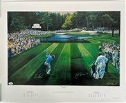 1980s Arnold Palmer Signed 23" x 29" Sunday in Augusta Lithograph (*Full JSA Letter*) 