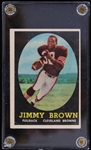 1958 Jimmy Brown Cleveland Browns Topps #62 Rookie Card 