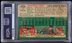 1954 Duke Snider Brooklyn Dodgers Topps #32 Trading Card (PSA VG 3 MK)