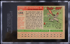 1955 Ed Mathews Milwaukee Braves Topps #155 (SGC VG/EX 4)