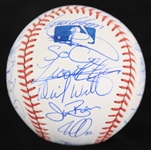 2001 Chicago Cubs Team Signed OML Selig Baseball w/ 30 Signatures Including Fred McGriff, Joe Girardi, Don Baylor & More (*Full JSA Letter*)