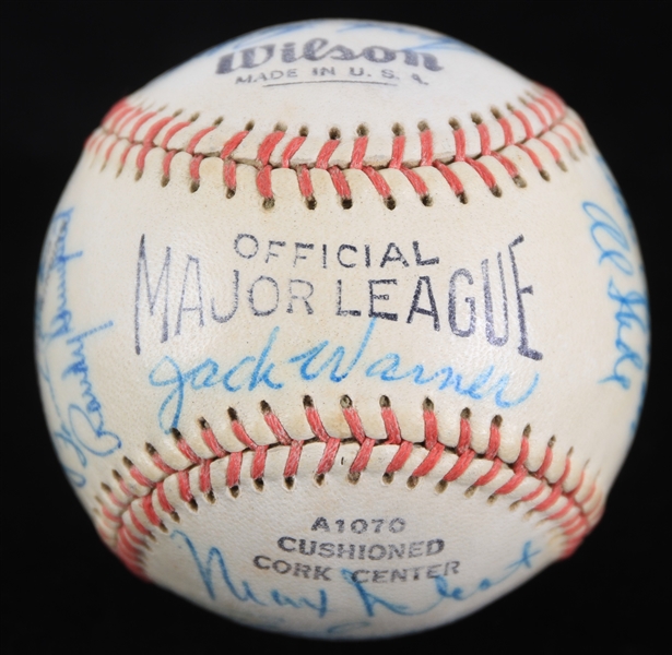 1953 Los Angeles Angels PCL Team Signed Baseball w/ 24 Signatures Including Stan Hack, Cal McLish, Bob Talbot & More 