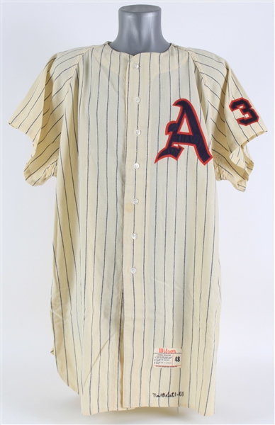 1961 Kansas City Athletics Home Jersey (MEARS LOA) One Year Style